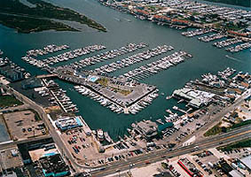 Aerial view of Cape May Inlet