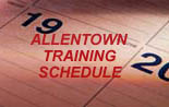 Allentown Training Calendar