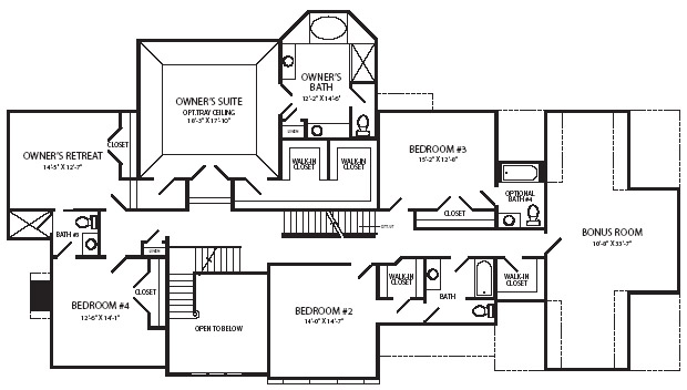 Second Floor Plan with Options