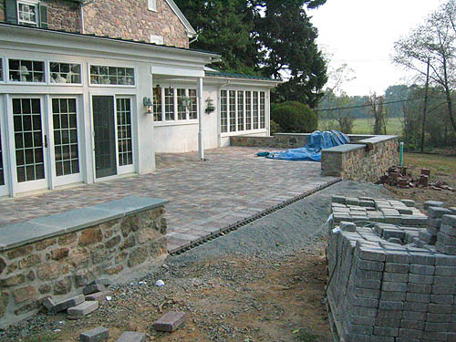 Photos of Paver Patio and Walkway Installations