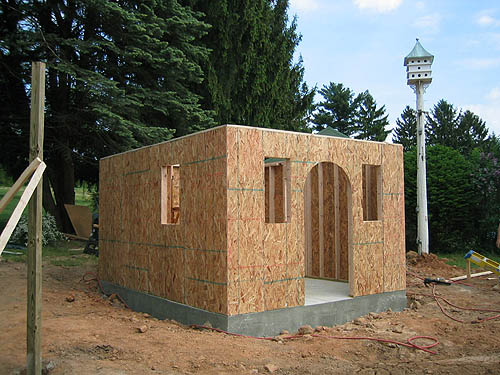 Photos of Pool House Construction