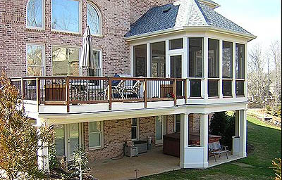 Photo of a Multi-Level Deck