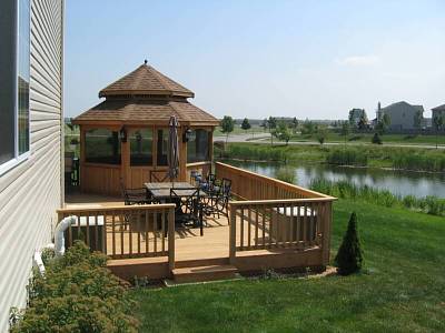 Example of a Custom Deck with Gazebo