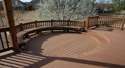 Composite Patio with Benches