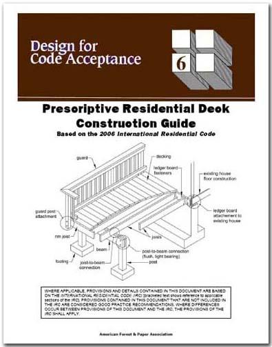Prescriptive Residential Deck Design Guide