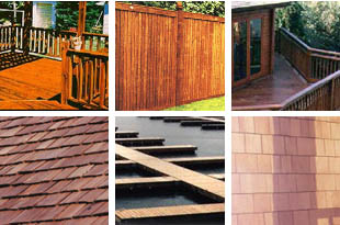 One TIME Wood Protector is a unique exterior wood protection formula 
used to protect Decks, Docks, Log homes, Siding, Outdoor furniture, Fences, Shake Roofs, Boardwalks and Outdoor Structures