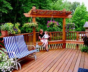 Deck with Shade Arbor