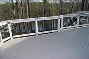 Deckorator rail and balusters with low voltage lighting