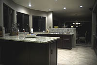 View of countertop and sink
