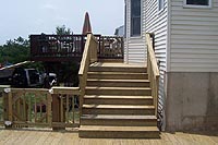 Pressure Treated Deck Side View