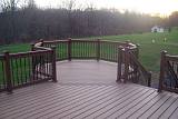 Trex deck with Colonial Deckorators and a built in octagon