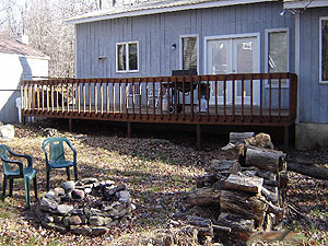 Poconos PA Vacation Home For Sale - Rear View
