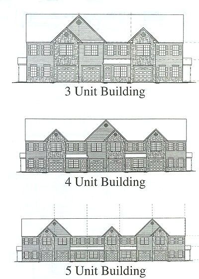 Elevation with End Units and Interior Units