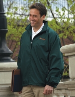 A classic windbreaker, Softex poly with water-resistant finish