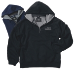 Super heavyweight 20.7 oz 1/4 zip pullover thermal hooded soft yet
 durable sweatshirt