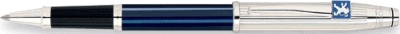 A.T. Cross Pens - Century II Sterling Silver/Translucent Blue Lacquer Selectip Rolling Ball pen