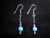 Turquoise with Pale Blue Austrian Crystals in Sterling